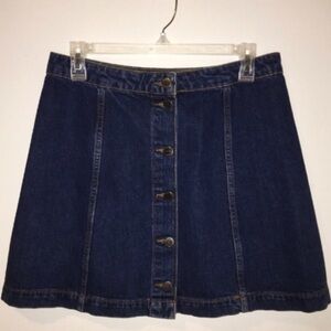 Topshop denim mini skirt